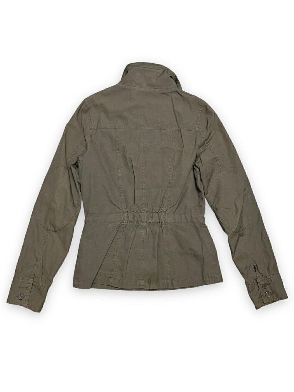BENCH Khaki Cargo Designer Full Zip Light Jacket - Womens Small - Picture 4 of 5